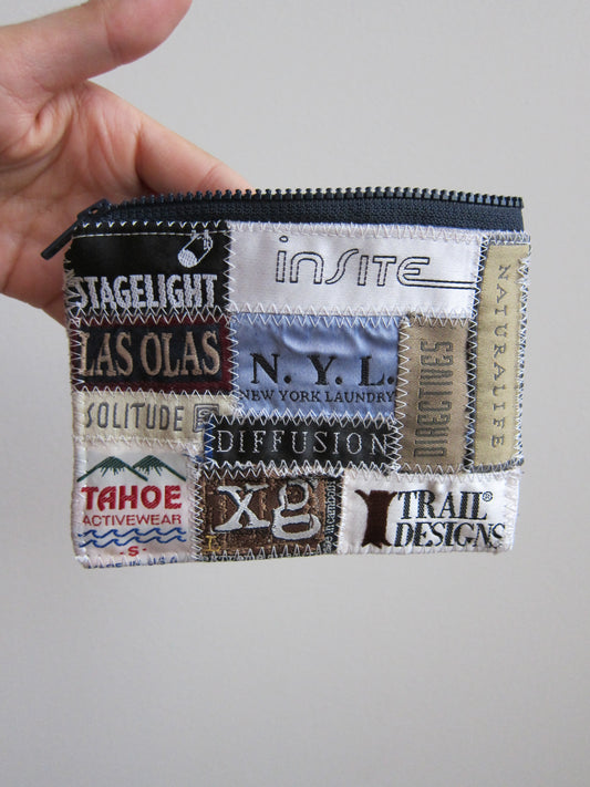 Salvaged Label Pouch